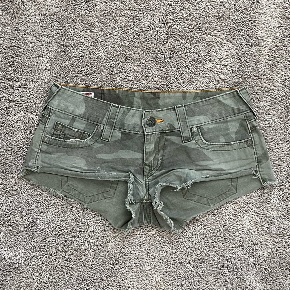 Camo print shorts